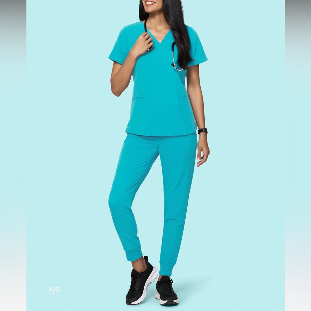 Mandala Teal Scrubs Set